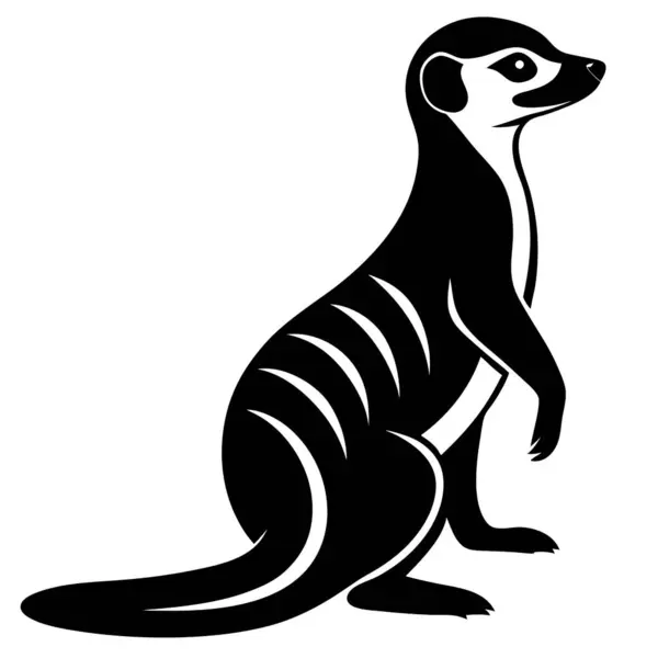 Beyaz arkaplanda mirket siluet tasarımı