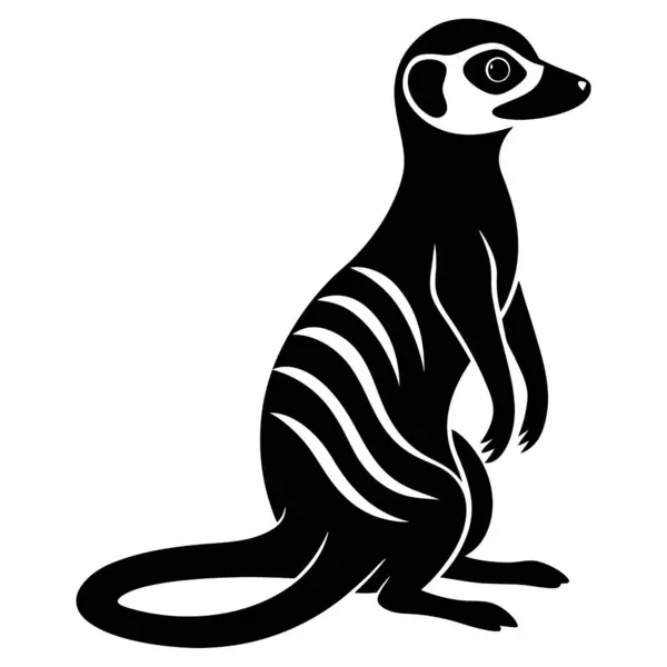 Beyaz arkaplanda mirket siluet tasarımı