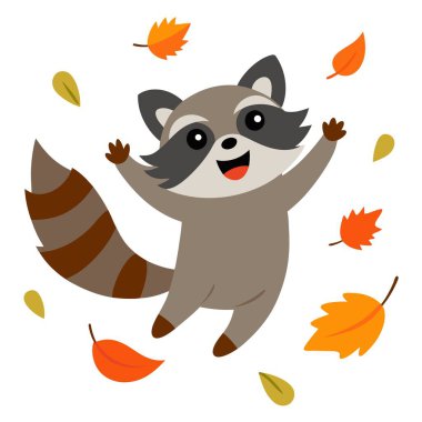 Rakun grafik tasarım vektör sanatı