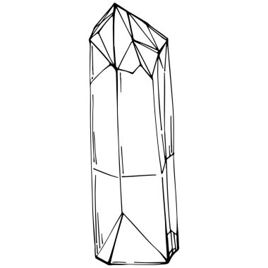 Bir elmasın vektör çizimi. soyut geometrik öge.