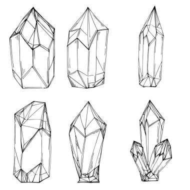 Bir elmasın vektör çizimi. soyut geometrik öge.