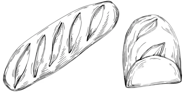 Bread Hand Drawn Illustration — Vector de stock