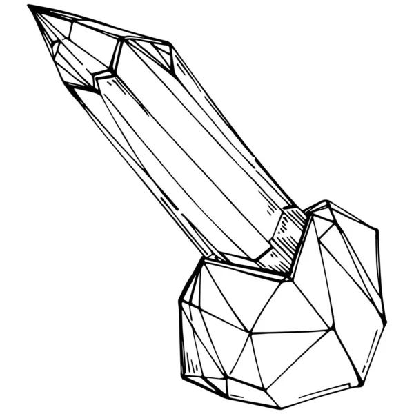 Ilustración Vectorial Diamante Elemento Geométrico Abstracto — Archivo Imágenes Vectoriales