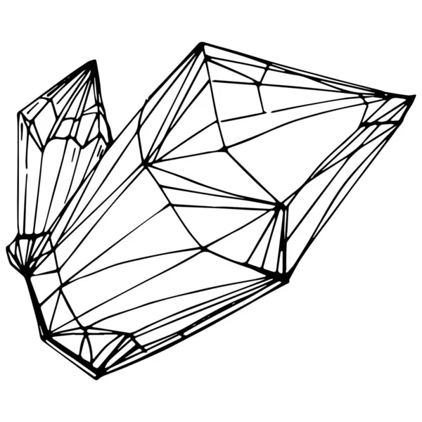 Ilustração Vetorial Diamante Elemento Geométrico Abstrato — Vetor de Stock