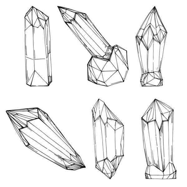 Vectorillustratie Van Een Diamant Abstract Geometrisch Element — Stockvector