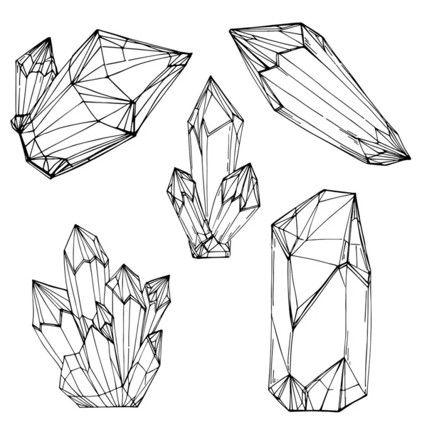 Vectorillustratie Van Een Diamant Abstract Geometrisch Element — Stockvector