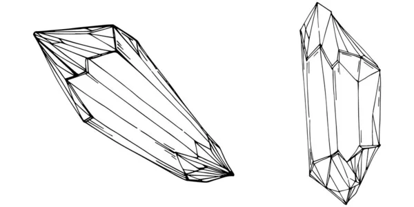 Ilustración Vectorial Diamante Elemento Geométrico Abstracto — Vector de stock