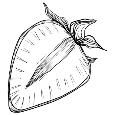 El çizimi taze meyve karikatürü, illüstrasyon