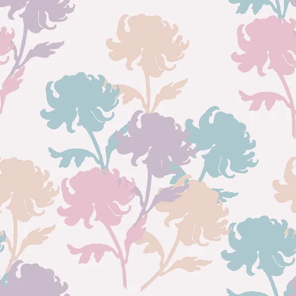 Motif Floral Sans Couture Avec Des Chrysanthèmes Printemps Cadeaux Cadeaux — Image vectorielle