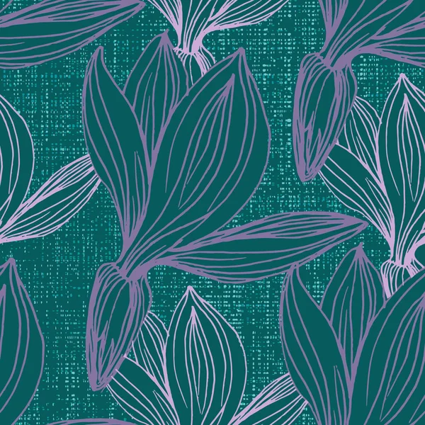 Illustration Fleurs Lavande Avec Fond Motif Lavande Sans Couture Modèle — Image vectorielle