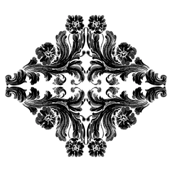 Vecteur Baroque Éléments Vintage Pour Design Rouleau Baroque Comme Élément — Image vectorielle