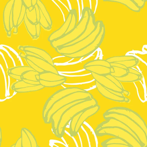 Tropik muz yaprakları pürüzsüz desenli el çizimi tropikal ağaç.