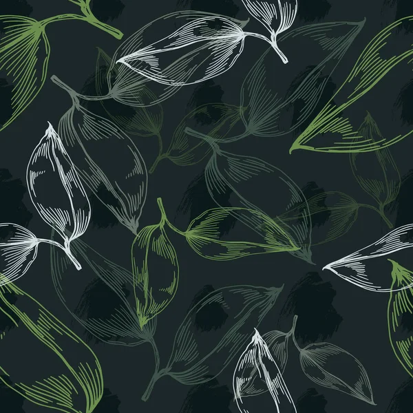 Fleurs Coton Motif Sans Couture Parfait Pour Envelopper Papier Tissu — Image vectorielle