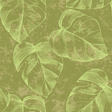 Modern minimalist soyut canavar çizim kalıplarını bırakır. Yaratıcı kolaj çağdaş kusursuz desen. Tasarım için modaya uygun şablon. Bohem stili.