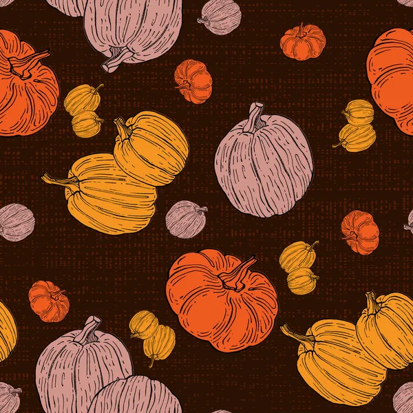 Bezešvé Vzory Dýněmi Halloween Vhodné Pro Módní Textil Grafiku — Stockový vektor