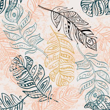 Yumuşak bir şekilde pürüzsüz tüy deseni