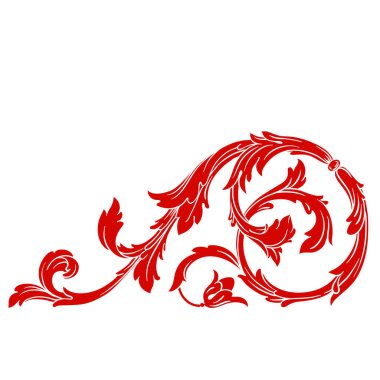 Klasik barok vektör tasarımı için vintage öğeler kümesi. Dekoratif eleman telkari vektör hat. Sen-ebilmek kullanma için tebrik kartı ve lazer kesim düğün dekorasyon.