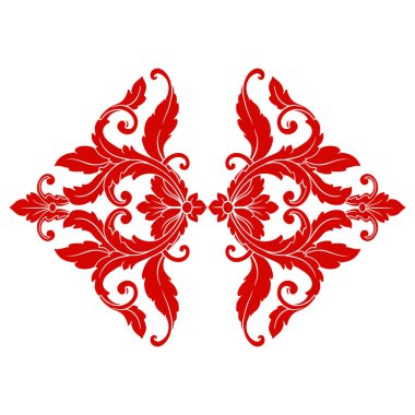 Border and Frame with baroque style. Ornament elements for your design. Black and white color. Floral engraving decoration for postcards or invitations for social media.