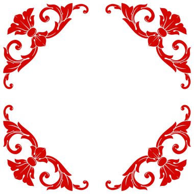 Klasik barok vektör tasarımı için vintage öğeler kümesi. Dekoratif eleman telkari vektör hat. Sen-ebilmek kullanma için tebrik kartı ve lazer kesim düğün dekorasyon.