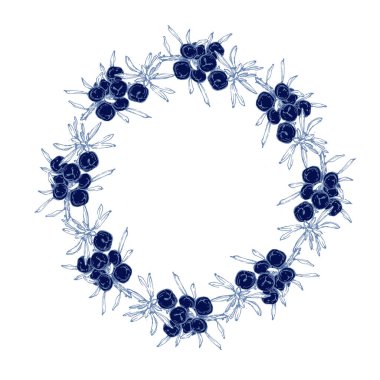 Ardıç dalları pürüzsüz desen. Çiçekli Bohem fayansları. Vektör çiçekli arka plan. Bitki bitkileri.