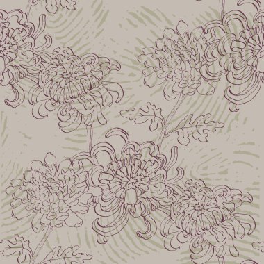 El Çizimi Şakayık Çiçeği Kusursuz Desenli Arkaplan. Kutlama kartları için zarif tasarım unsuru. Doğum günü, Sevgililer Günü, düğün ve nişan davetiyesi şablonu..