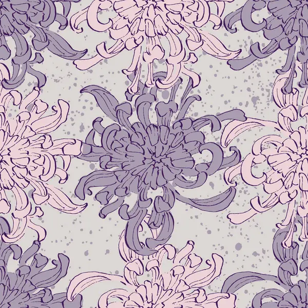 El Çizimi Şakayık Çiçeği Kusursuz Desenli Arkaplan. Kutlama kartları için zarif tasarım unsuru. Doğum günü, Sevgililer Günü, düğün ve nişan davetiyesi şablonu..