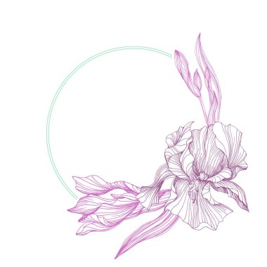 İris çiçeklerinin kusursuz deseni. Güzel romantik çiçekler. Kumaş, hatıra defteri, ambalaj, kart yapımı için temel estetik baskılar.