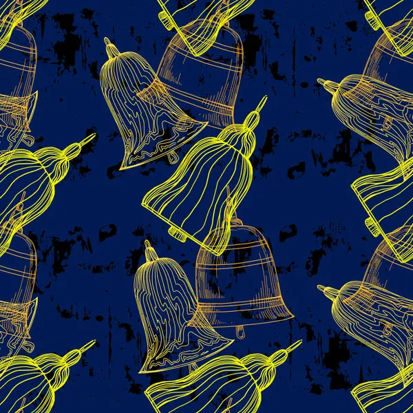 Безшовний Візерунок Дзвінком Дизайн Модного Текстилю Графіки Фону Ремесел Лляної Стоковий вектор