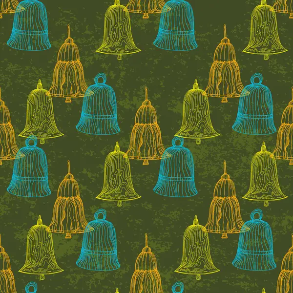 Безшовний Візерунок Дзвінком Дизайн Модного Текстилю Графіки Фону Ремесел Лляної Векторна Графіка