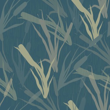 Çizgili sazlıkların kusursuz deseni.