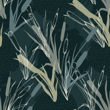 Çizgili sazlıkların kusursuz deseni.