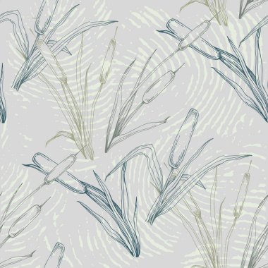 Çizgili sazlıkların kusursuz deseni.