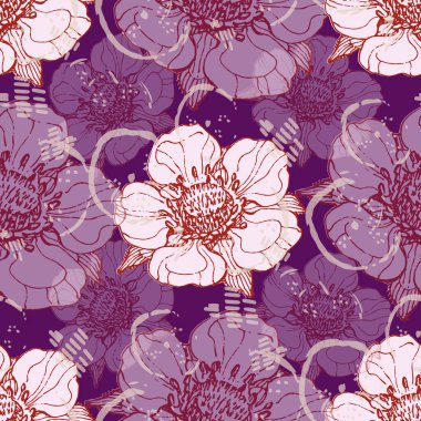 Çilek pürüzsüz desen. Kumaş dokusu, ambalaj kağıdı, duvar kağıdı. Dekoratif baskı.