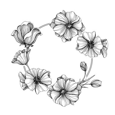 Haşhaş tarlası çiçekleriyle kusursuz desen. Kır çiçekleri modaya uygun sonsuz desenler. Meadow Çiçek Çizimi. Çiçek açan gelincik çiçekleri pürüzsüz desen.