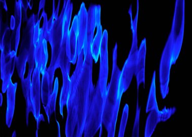 Night; Reflected photo of blue neon lights..