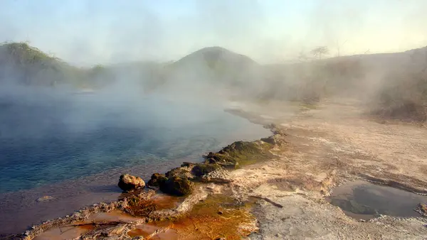 stock image Springs in the Danakil's desert depression