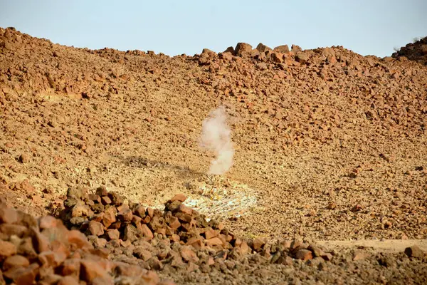 stock image Springs in the Danakil's desert depression