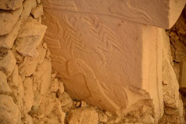 Gobekli Tepe is an archaeological site, located about 18 km northeast of the city of anlurfa in present-day Turkey. A complex of stone buildings dated to the 10th millennium BC was found there.