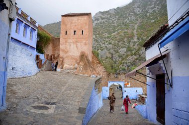 MoroCCO CheFCHAOUEN Fas şehri, eşanlamlı illerin başkenti, Rif ve Arapların Berber kabilelerine aittir. 