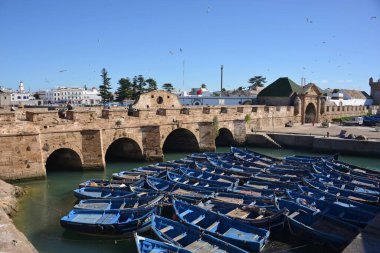 MoroCCO Essaouira, Fas 'ın Atlantik kıyısında bir liman ve sahil kentidir. Medine (eski şehir), deniz manzaralı bir onsekizinci yüzyıl kalesi olan Skala de la Kasbah tarafından korunmaktadır.