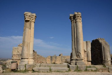 MoroCCO Volubilis, Fas 'ın en bilinen arkeolojik bölgesi olan ve UNESCO Dünya Mirasları Listesi' ne dahil olan bir Roma arkeoloji alanıdır..