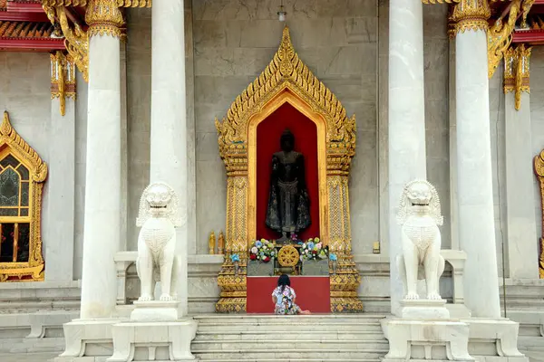 stock image THAILAND,BANGKOK Wat Benchamabophit,