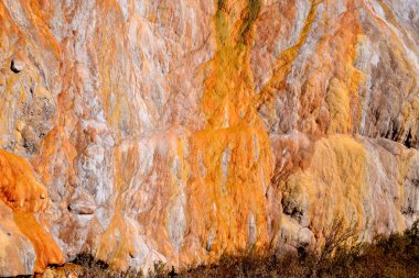 ARGENTINA MENDOZA Puente del 'Inca, Mendoza Nehri' nin bir kolu olan Las Cuevas Nehri üzerinde bir köprü oluşturan doğal bir kemerdir.