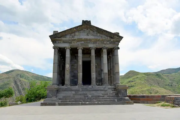 stock image ARMENIA Greco-Roman Temple of Garni, Built in Ionic style and located in the village of Garni. Built by King Tiridates I in the 1st century AD. in honor of the sun god Mihr