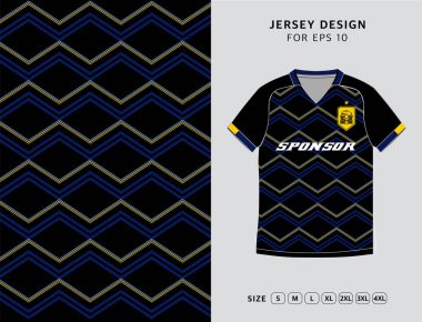 Trendy and Stylish Contemporary Soccer Jersey Design clipart