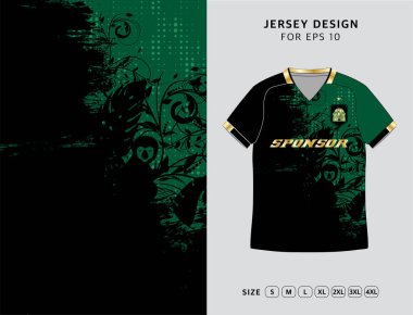 Trendy and Stylish Contemporary Soccer Jersey Design clipart