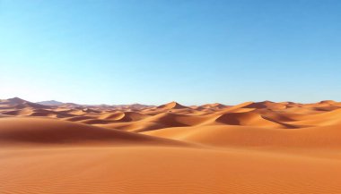 Afrika manzarası, güzel günbatımı kumulları ve Namib çölünün doğası, Sossusvlei, Namibya, Güney Afrika