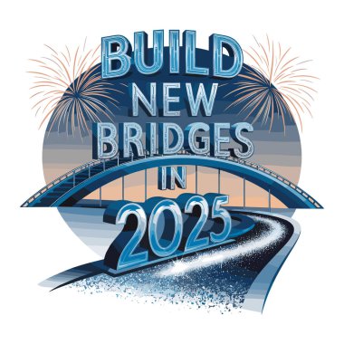 Connecting the Future in 2025 clipart