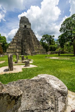 Tikal Maya Piramidi, Guatemala