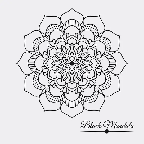 Siyah Mandala Tasarım Şablonu SVG, Ai, EPS, PDF, JPG, PNG Dosyası
